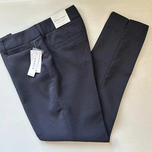 Cleo Every Body Polka Dot Ankle Pant Navy Blue Size 2 NWT - Picture 13 of 15